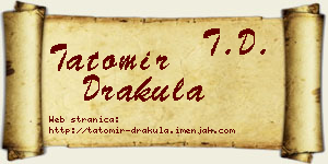 Tatomir Drakula vizit kartica